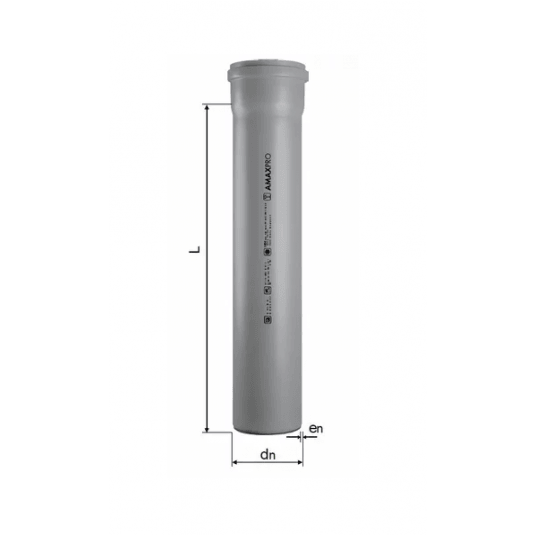 Rura kanaliz. wew. PP 110x 250 -zdjęcie numer 1