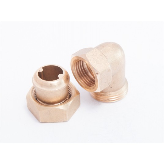 Śrubunek mosiężny kątowy 1/2" O-RING -zdjęcie numer 2