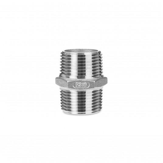 Stal Nierdzewna Nypel 1/4" -zdjęcie numer 1