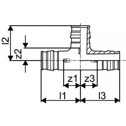 Trójnik PPSU 16x16x16 UPONOR Q&E -zdjęcie numer 2