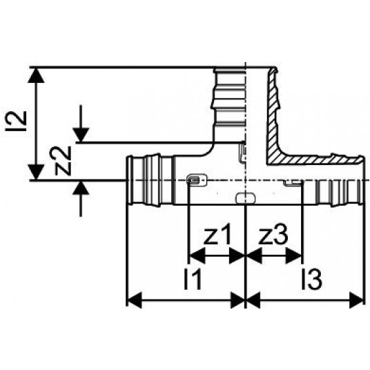 Trójnik PPSU 16x20x16 UPONOR Q&E -zdjęcie numer 2