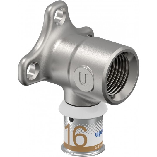 UPONOR Kolano naścienne PLUS GW 16x1/2" S-Press -zdjęcie numer 1