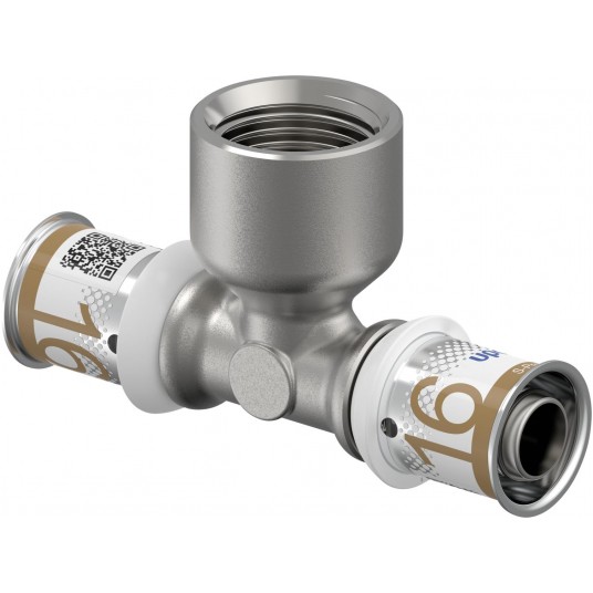 UPONOR Trójnik 16x1/2"x16 GW PLUS zaprasowywany -zdjęcie numer 1