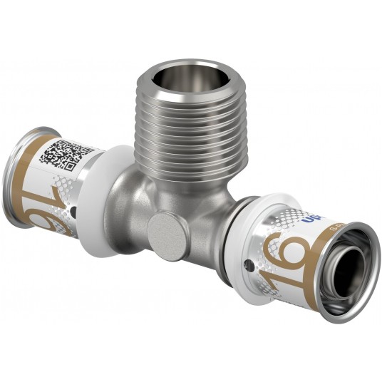 UPONOR Trójnik 16x1/2"x16 GZ PLUS zaprasowywany -zdjęcie numer 1