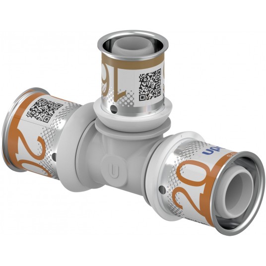 UPONOR Trójnik 20x16x20 PLUS PPSU S-Press -zdjęcie numer 1