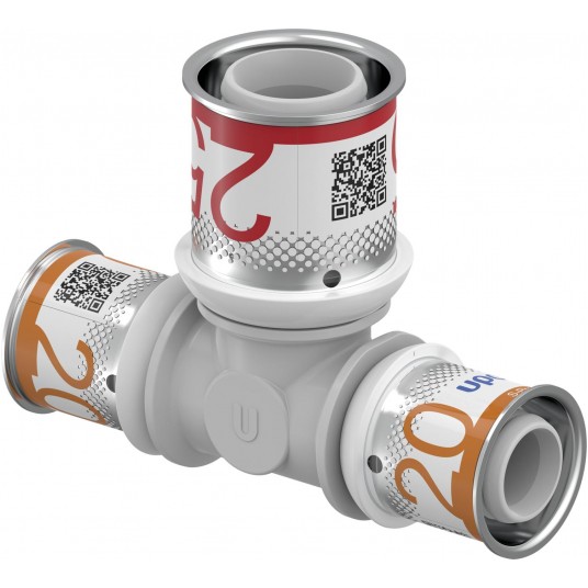 UPONOR Trójnik 20x25x20 PLUS PPSU S-Press -zdjęcie numer 1