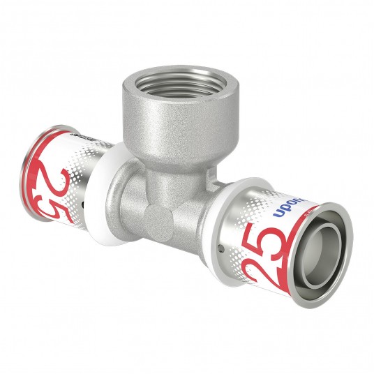 UPONOR Trójnik 25x3/4"x25 GW PLUS zaprasowywany -zdjęcie numer 1