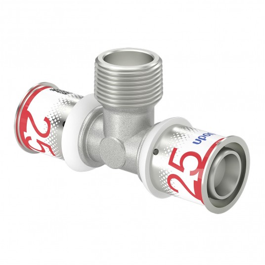UPONOR Trójnik 25x3/4"x25 GZ PLUS zaprasowywany -zdjęcie numer 1