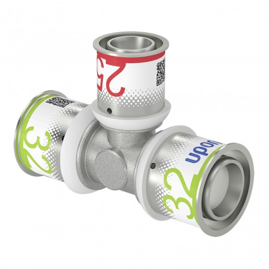 UPONOR Trójnik 32x25x32 PLUS zaprasowywany -zdjęcie numer 1