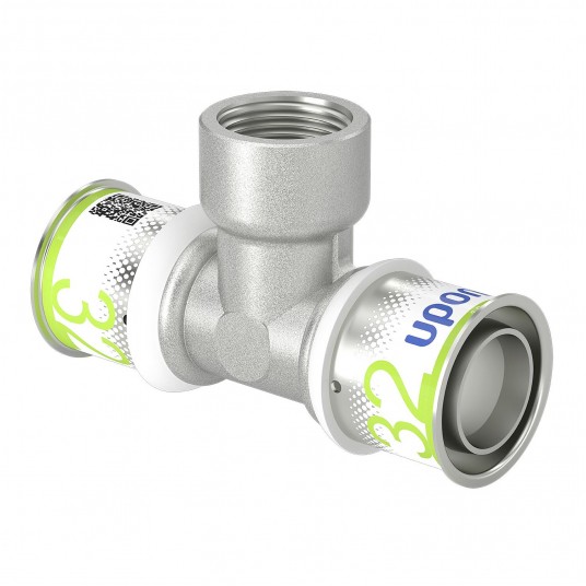 UPONOR Trójnik 32x3/4"x32 GW PLUS zaprasowywany -zdjęcie numer 1
