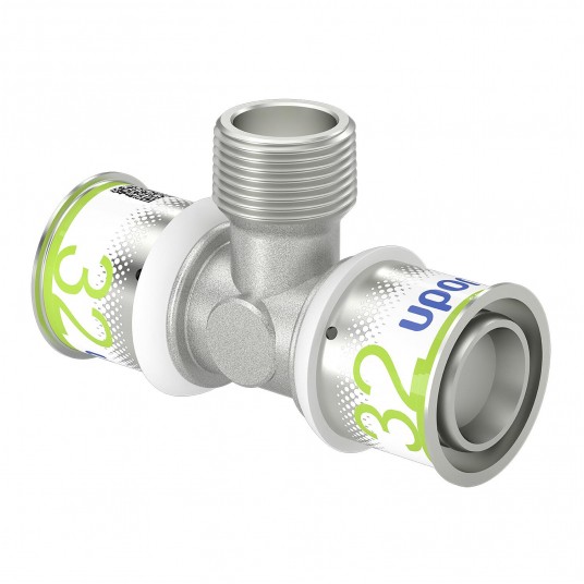 UPONOR Trójnik 32x3/4"x32 GZ PLUS zaprasowywany -zdjęcie numer 1
