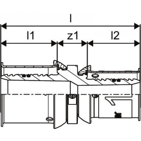 UPONOR Złączka 20x16 PLUS PPSU S-Press -zdjęcie numer 2