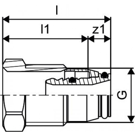 UPONOR Złączka do zaworu Danfoss 16x1/2" GZ -zdjęcie numer 2