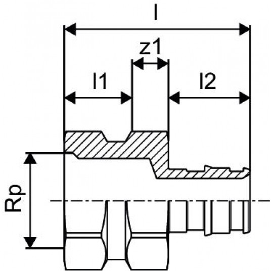 Złączka prosta z gwintem wewnętrznym 16x1/2" UPONOR Q&E -zdjęcie numer 2