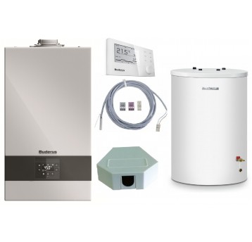 BUDERUS Kocioł GB122 20kW+ S120/5+RC310(bi)+AS1.6