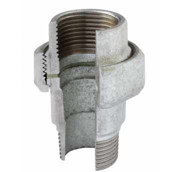 Dwuzłączka ocynk. 2 1/2" Holender nypl.