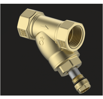 Filtr skośny mosiężny woda 3/4" z magnesem