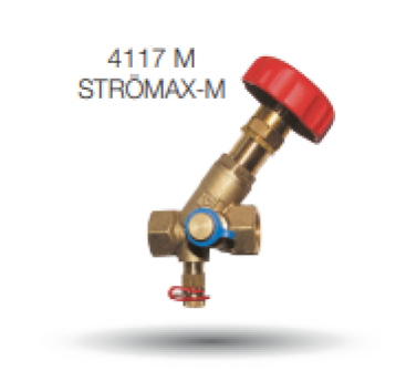 HERZ Przelotowy zawór regulacyjny DN20 Skośny M
