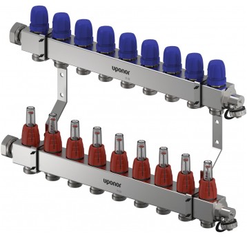 UPONOR Rozdzielacz VARIO C 9 obw. z przepł. FM