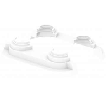 UPONOR Smart Radi Rozeta podwójna biała 14-20