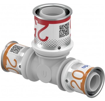 UPONOR Trójnik 20x25x20 PLUS PPSU S-Press