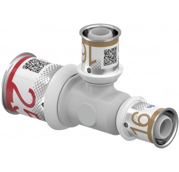 UPONOR Trójnik 25x16x16 PLUS PPSU S-Press