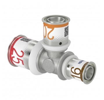 UPONOR Trójnik 25x20x16 PLUS zaprasowywany