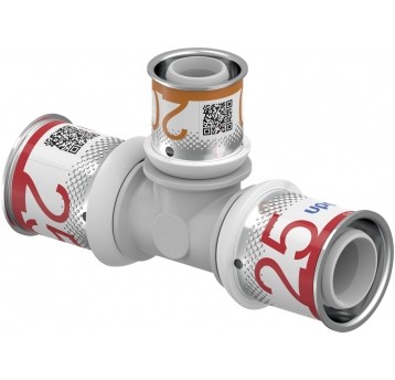 UPONOR Trójnik 25x20x25 PLUS PPSU S-Press