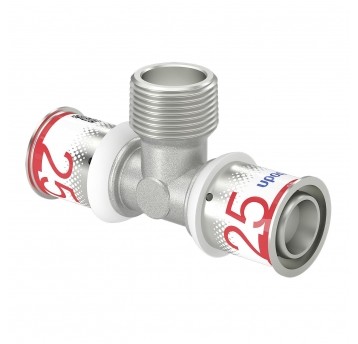 UPONOR Trójnik 25x3/4"x25 GZ PLUS zaprasowywany