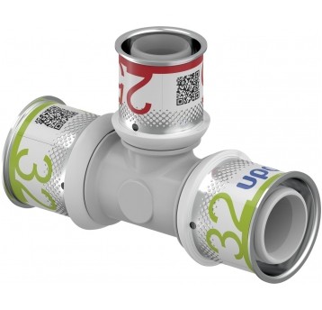 UPONOR Trójnik 32x25x32 PLUS PPSU S-Press