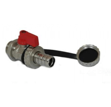 Zawór kulowy Goshe 1/2" spust wąż-zaś-mot chrom