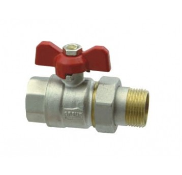 Zawór kulowy Goshe 1'' motyl z półśrubunkiem