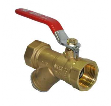 Zawór kulowy Goshe 3/4" rączka z filtrem woda